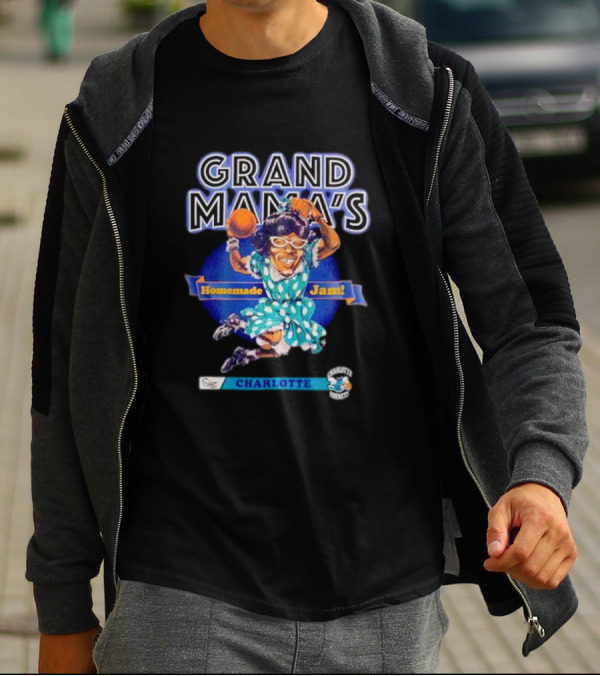 Grand Mama's Homemade Jam Charlotte Hornets Basketball Legend Iconic T-Shirt