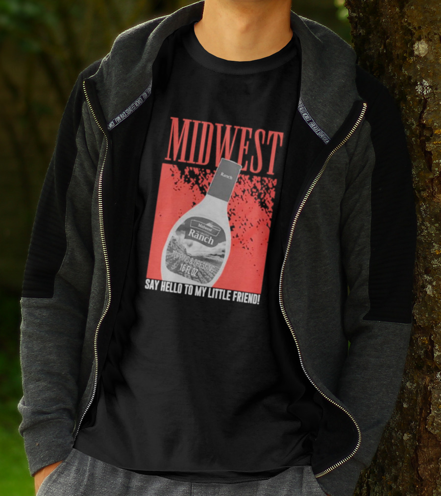 Midwest Ranch Say Hello To My Little Friend 16 Fl Oz T-Shirt