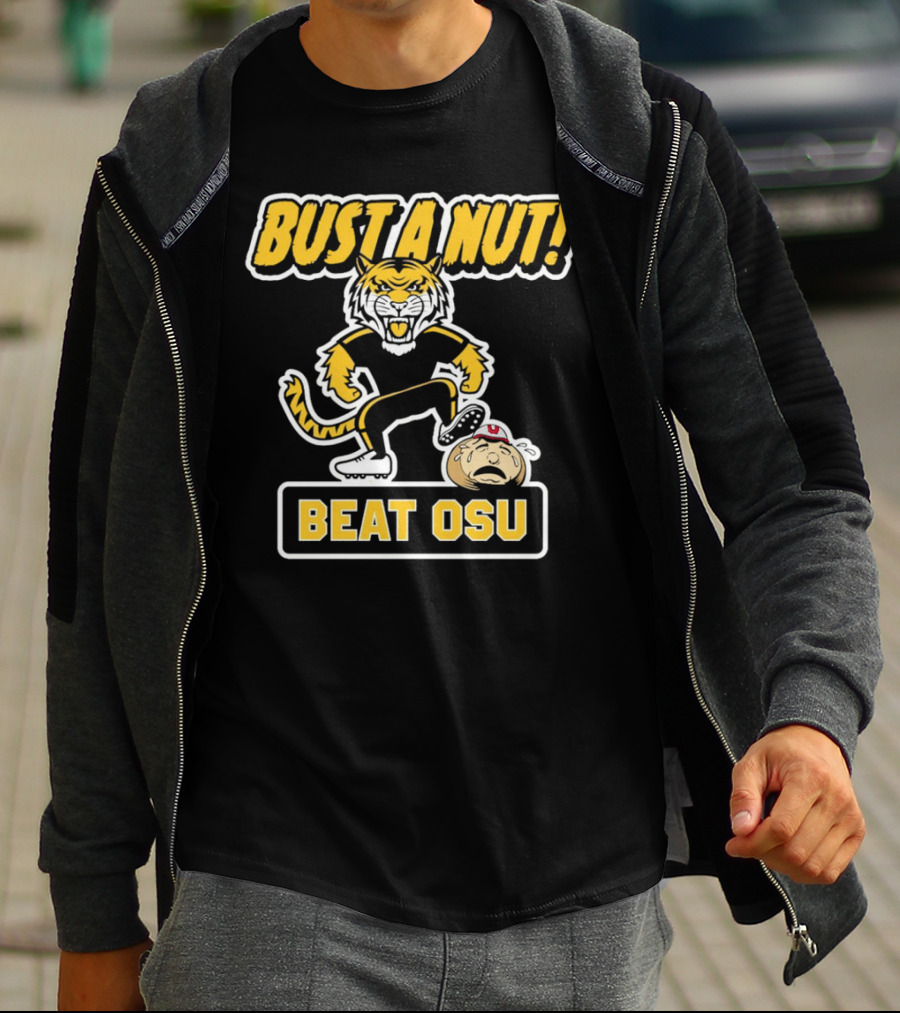 Bust A Nut Beat OSU Missouri Tigers Anti-Ohio State T-Shirt