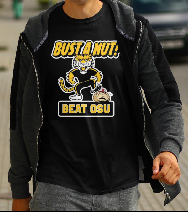Bust A Nut Beat OSU Missouri Tigers Anti-Ohio State T-Shirt