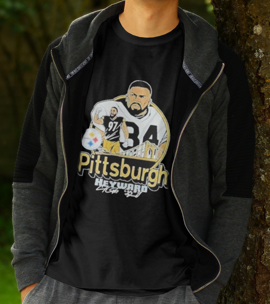 Pittsburgh Heyward 97 Football Steel City Bridge T-Shirt