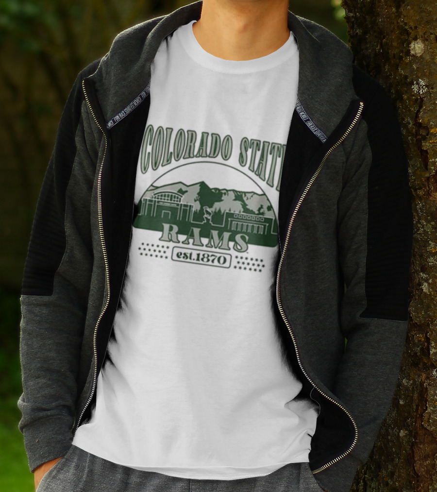 Colorado State Rams Est 1870 Campus Mountains T-Shirt