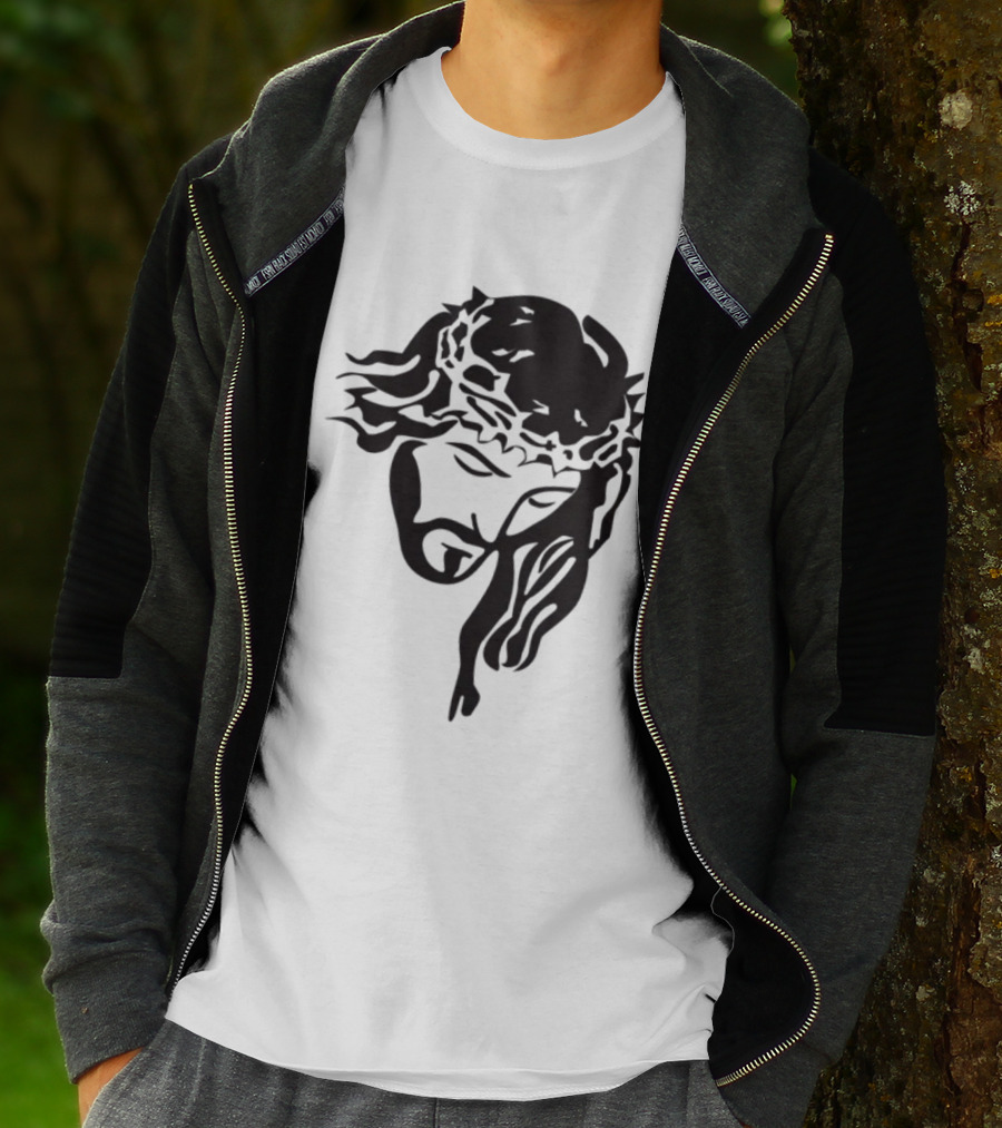 Jesus Christ Crown Of Thorns Christian T-Shirt