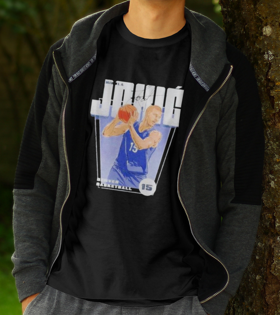 Nikola Jokic 15 Denver Basketball Premiere T-Shirt