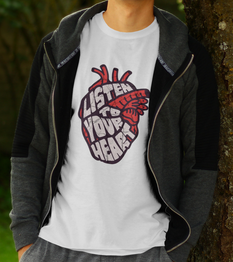 Listen To Your Heart Anatomical Heart T-Shirt