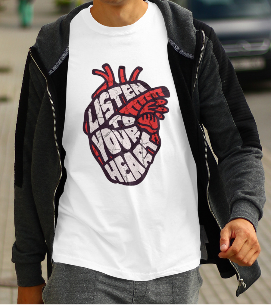 Listen To Your Heart Anatomical Heart T-Shirt