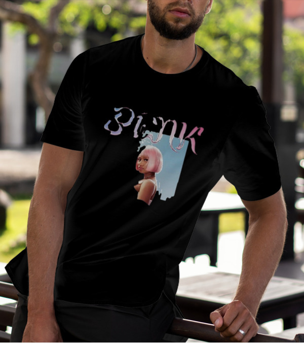 BLΛƆK Nicki Minaj Pink Photo T-Shirt