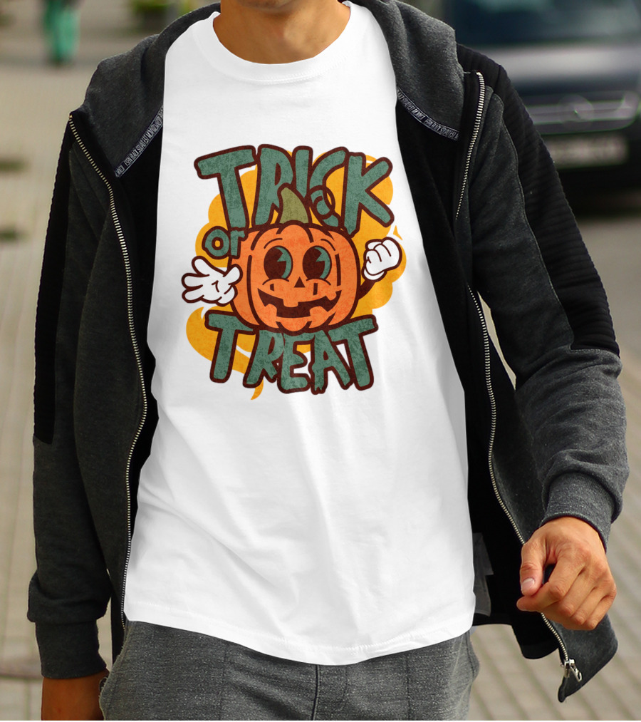 Trick Or Treat Pumpkin Character T-Shirt