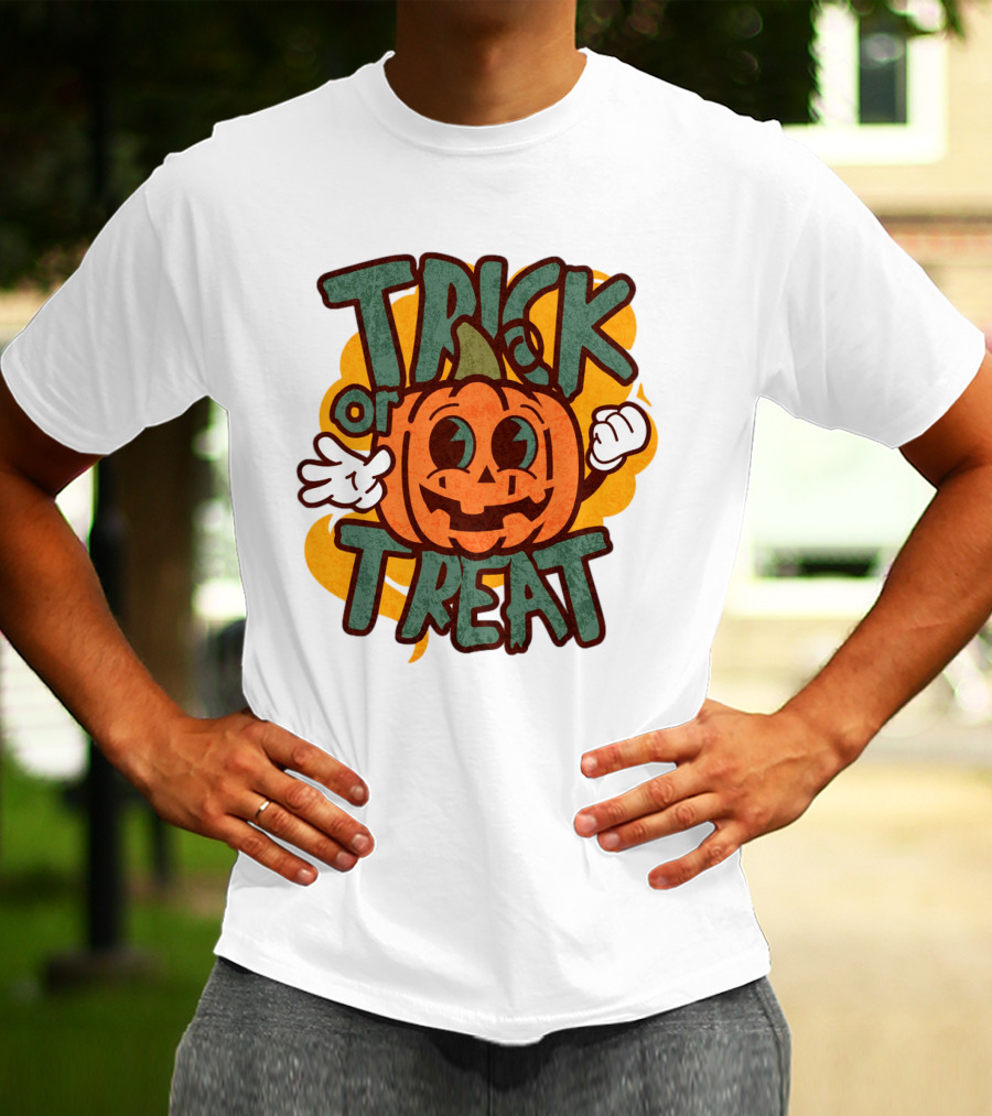 Trick Or Treat Pumpkin Character T-Shirt
