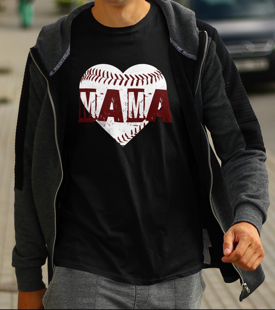 Baseball Heart MAMA T-Shirt