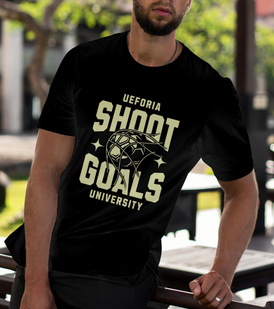 UEFORIA SHOOT GOALS UNIVERSITY Basketball T-Shirt