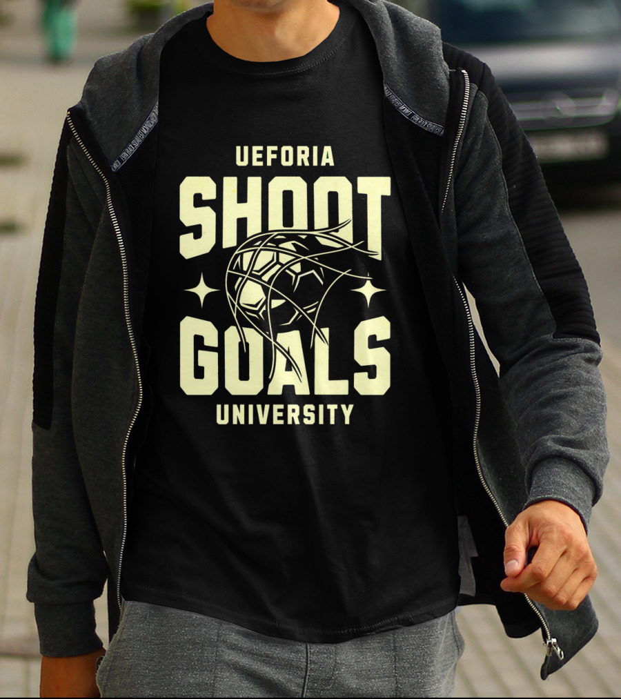 UEFORIA SHOOT GOALS UNIVERSITY Basketball T-Shirt