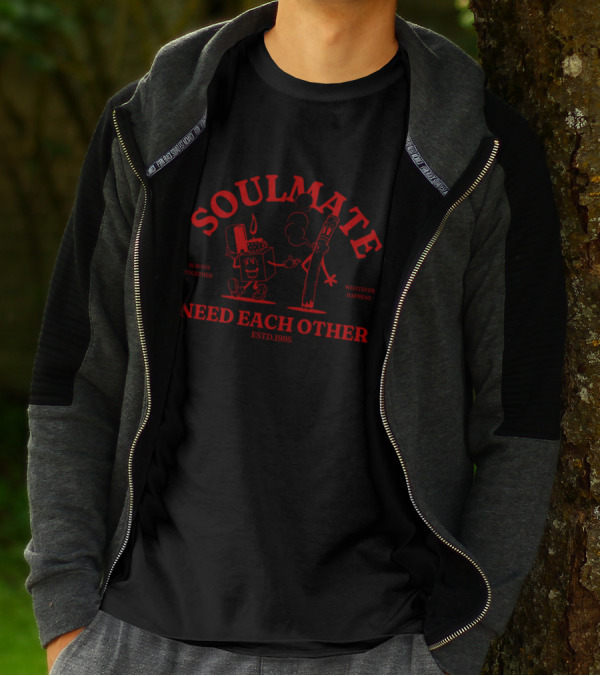 Soulmate Always Together Need Each Other Estd.1995 Whatever Happens T-Shirt