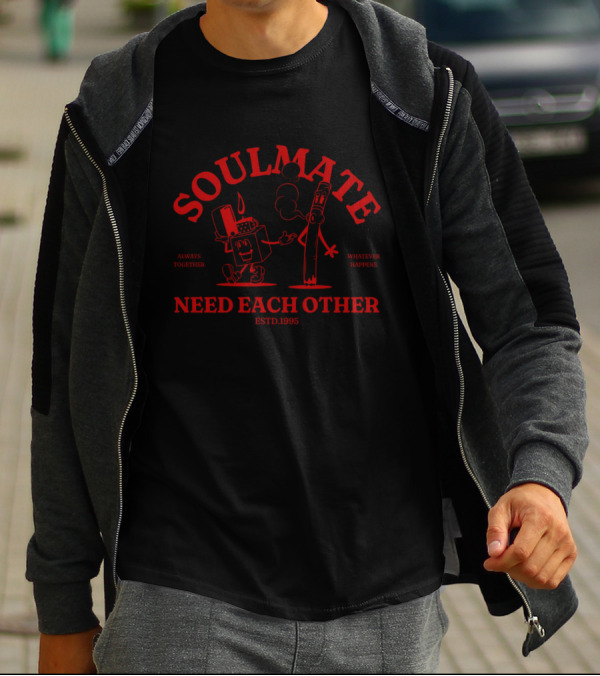 Soulmate Always Together Need Each Other Estd.1995 Whatever Happens T-Shirt