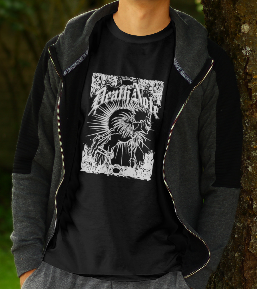 Death Note Ryuk Gothic Style Manga Art Shinigami Profile T-Shirt