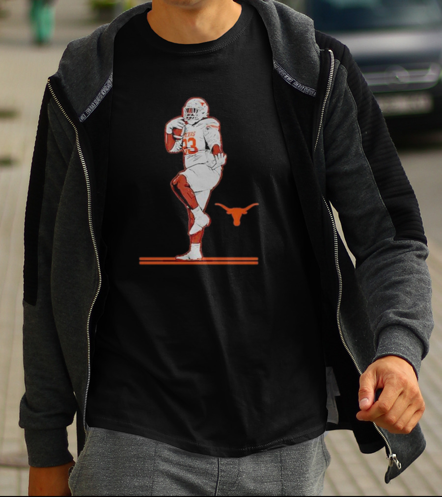 Texas Longhorns Football T’Vondre Sweat 93 Pose T-Shirt