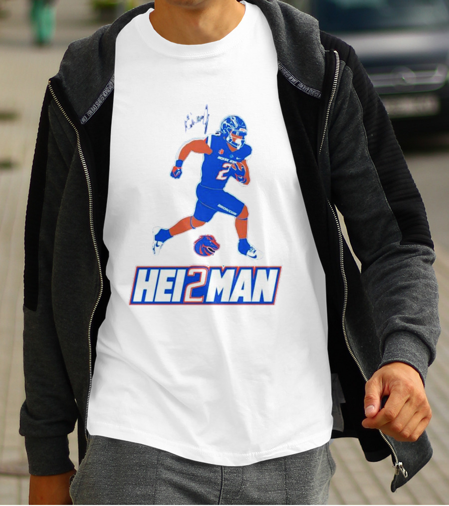 Ashton Jeanty Boise State Broncos Hei2man Football Player T-Shirt