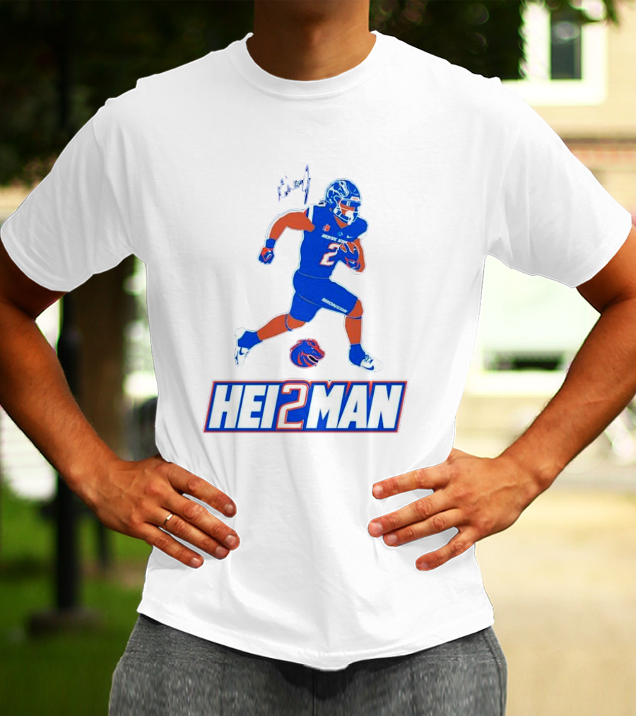 Ashton Jeanty Boise State Broncos Hei2man Football Player T-Shirt