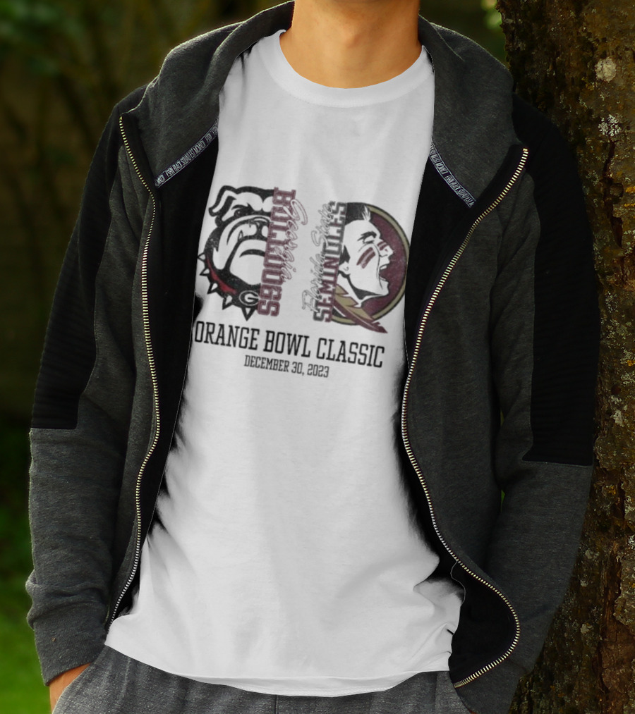Georgia Bulldogs Seminoles Orange Bowl Classic December 30 T-Shirt