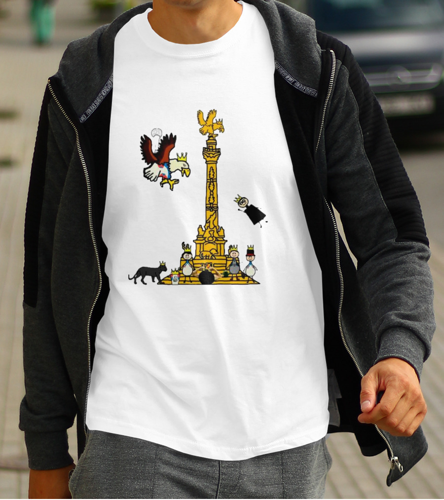 America Campeon Angel De La Independencia Cartoon Icons T-Shirt