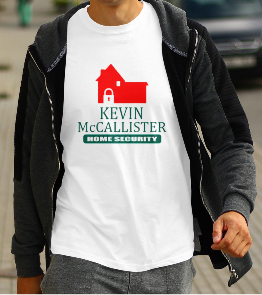 Kevin McCallister Home Security Red House Lock T-Shirt