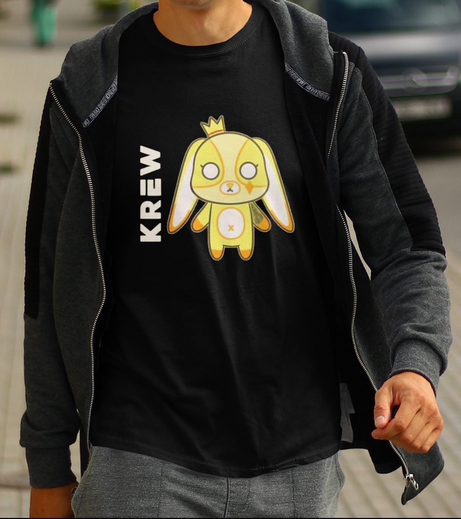 Krew Gold Crowned Teddy Character T-Shirt