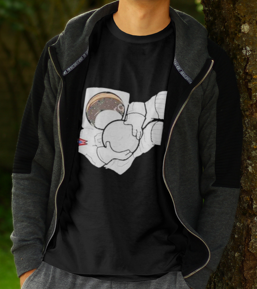 Strange Planet Ohio Moonwalker Cosmic Astronaut Holding Celestial Sphere T-Shirt