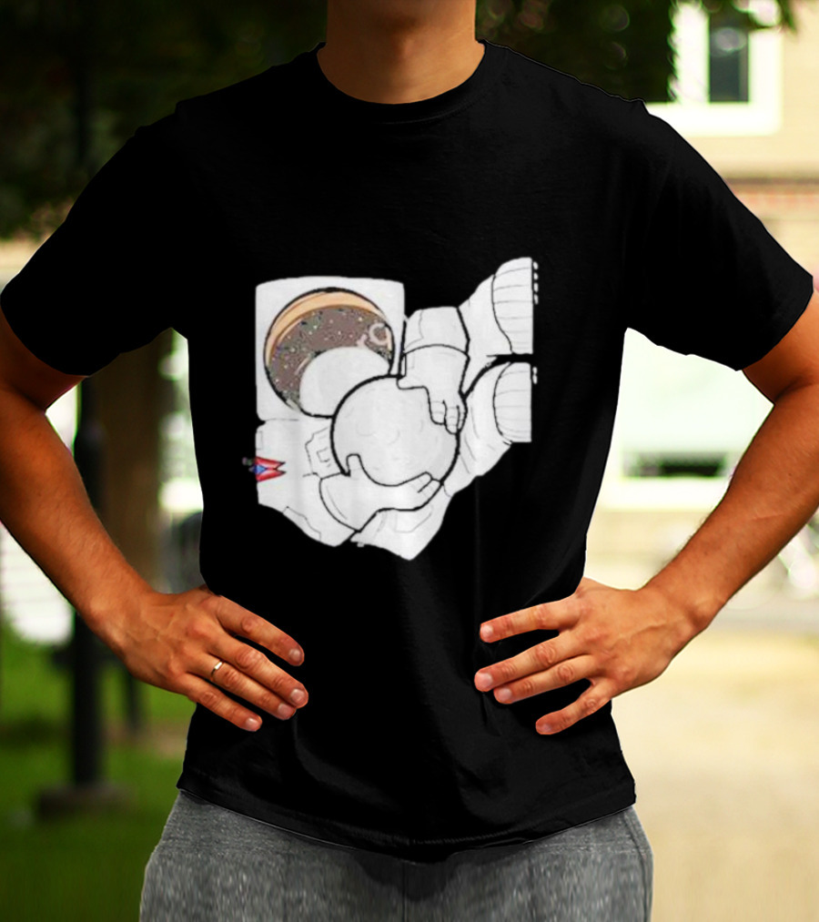 Strange Planet Ohio Moonwalker Cosmic Astronaut Holding Celestial Sphere T-Shirt