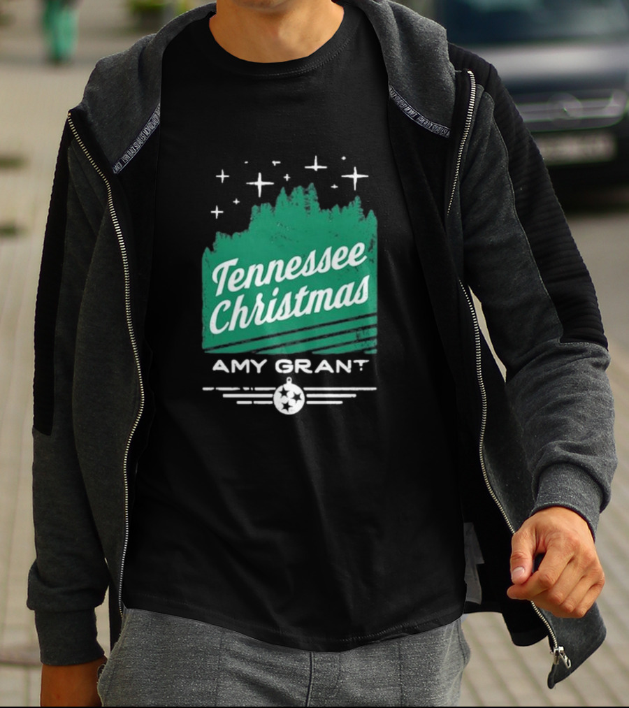 Tennessee Christmas Amy Grant Stars Trees T-Shirt