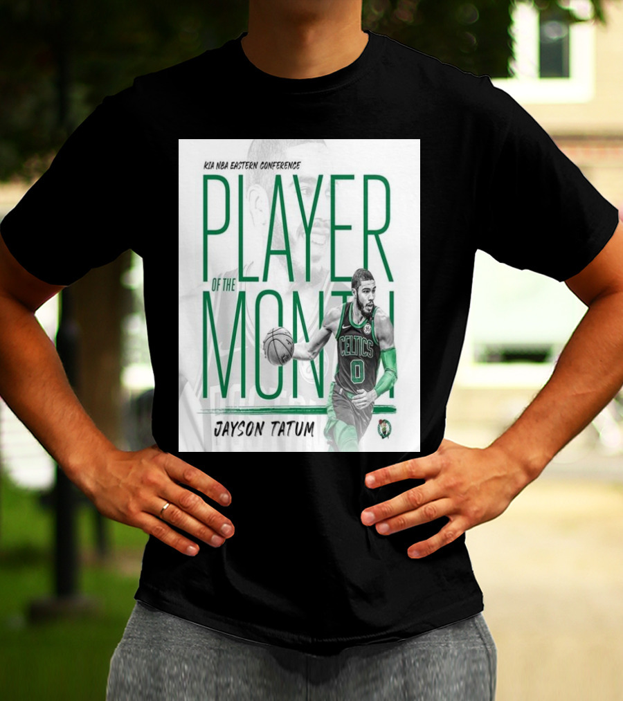 KIA NBA Eastern Conference Player Of The Month Jayson Tatum Celtics T-Shirt