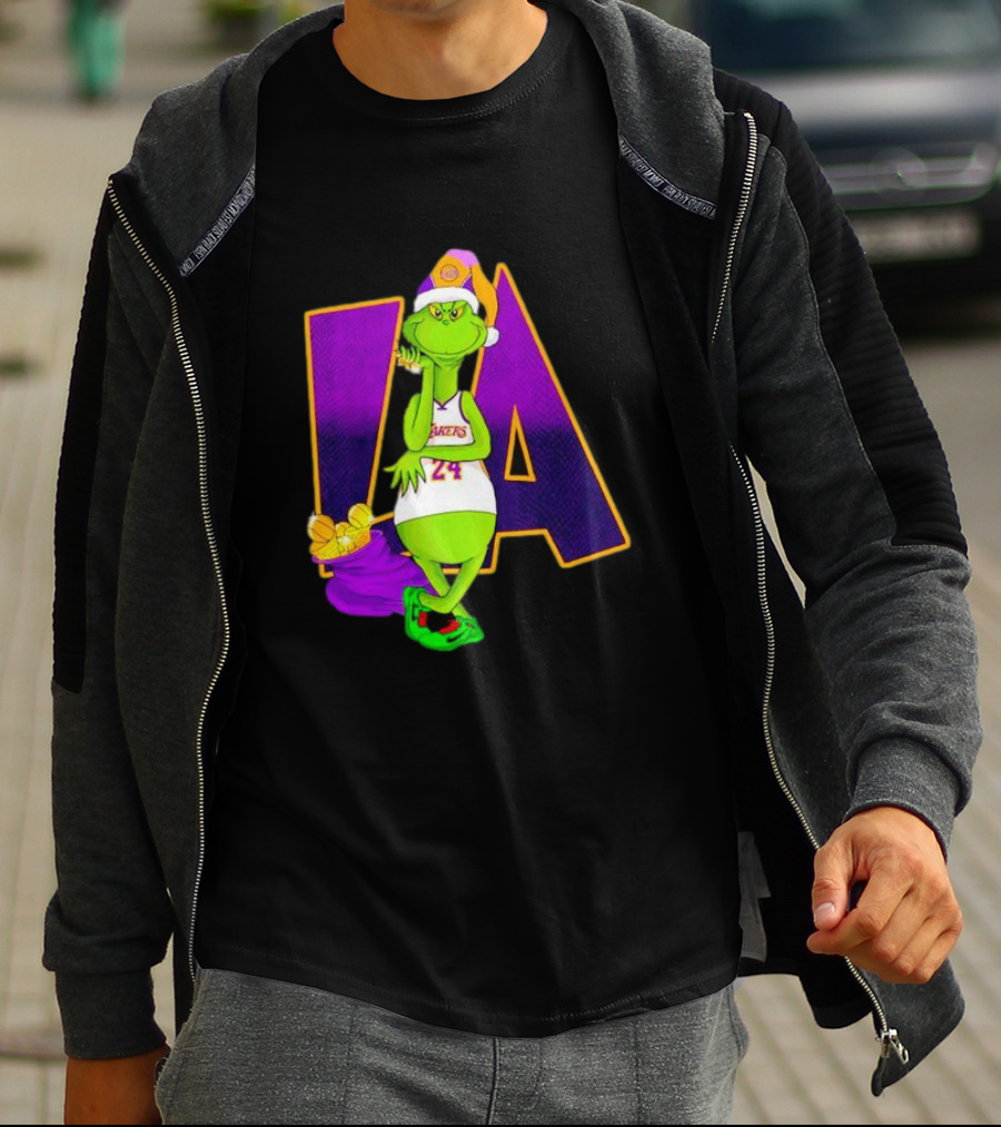 Kobe Bryant Grinch LA Lakers 24 Grinchmas T-Shirt