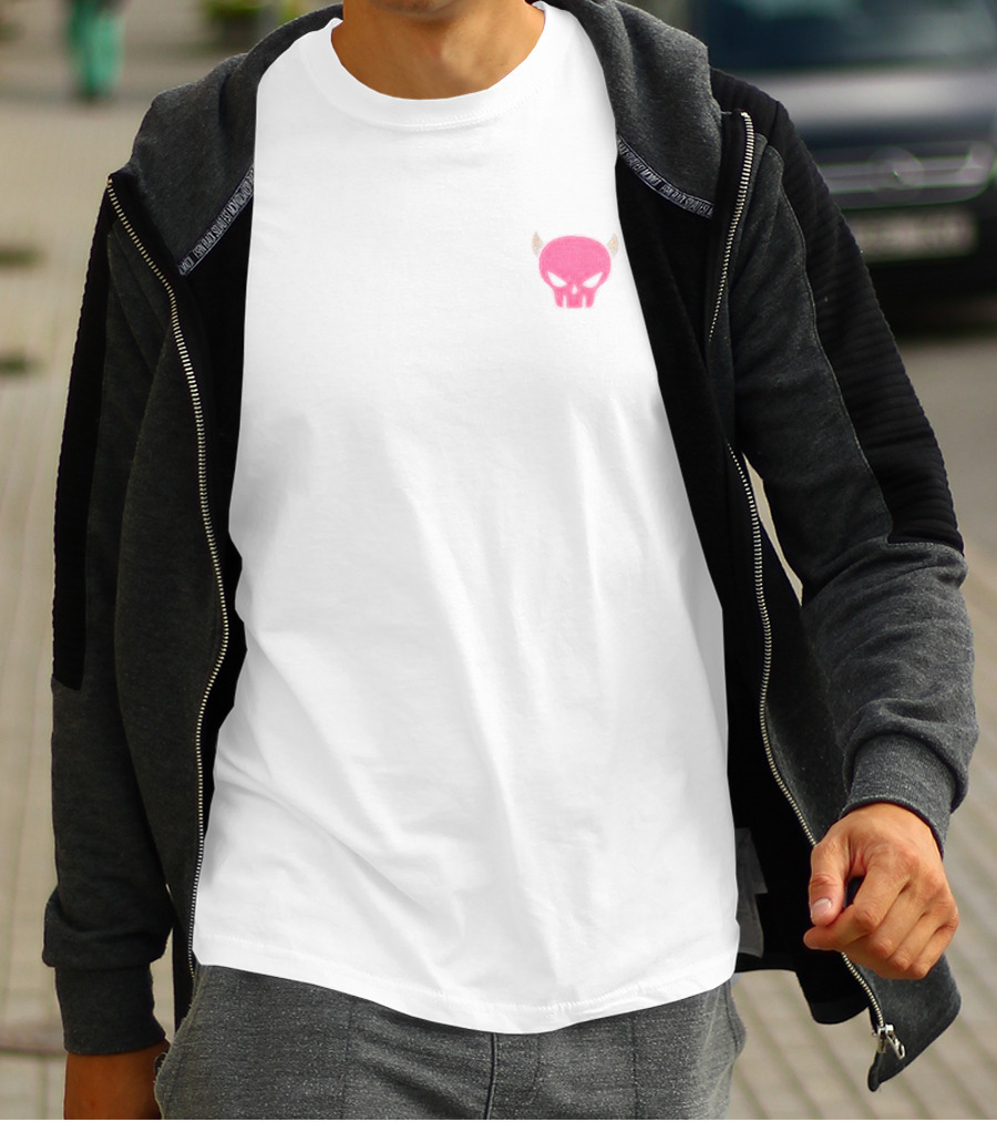 Ironmouse Pink Devil Skull T-Shirt