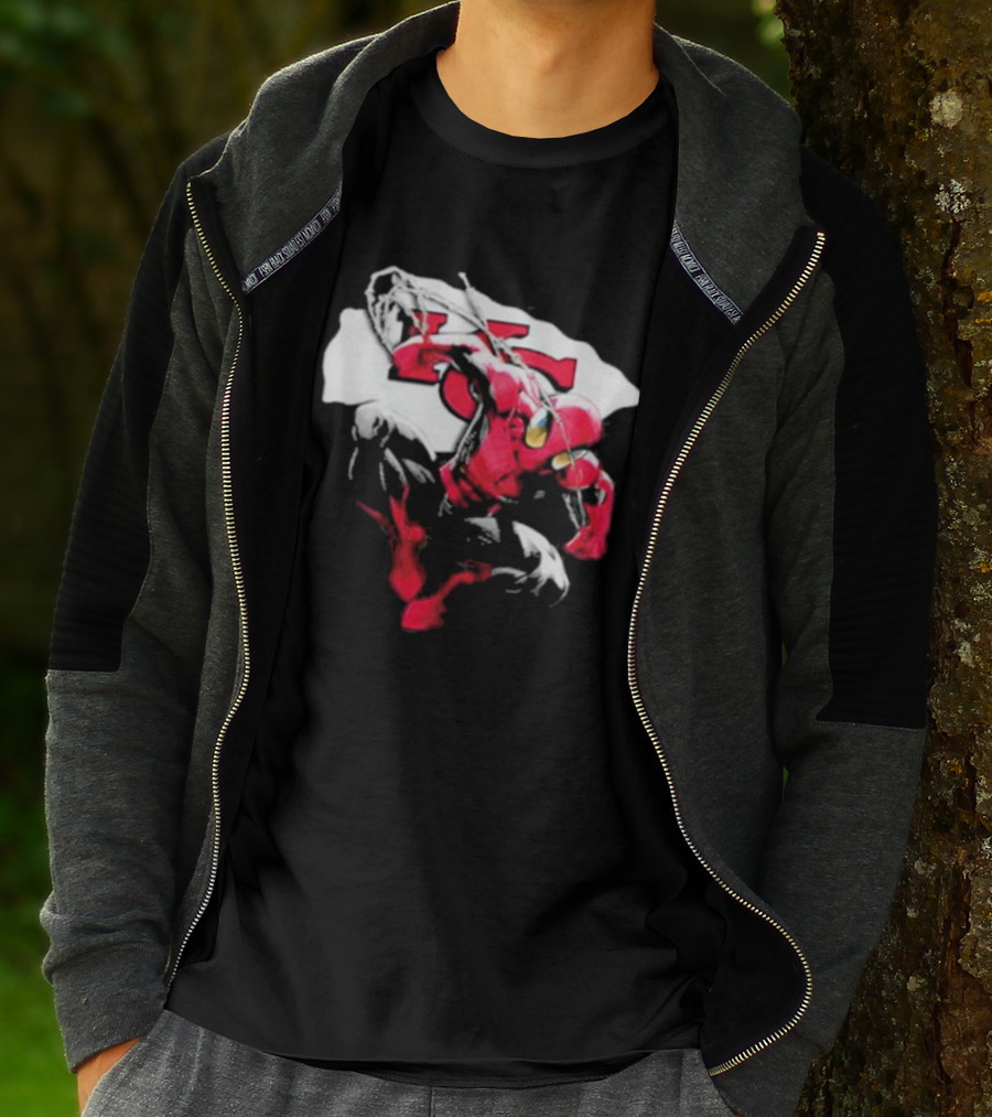 Kansas City Chiefs Spiderman KC Kansas T-Shirt