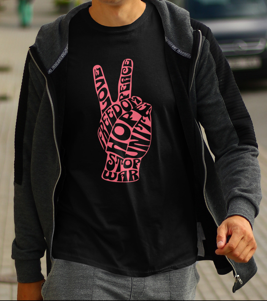 Freedom Peace Love Hope Unity Stop War T-Shirt