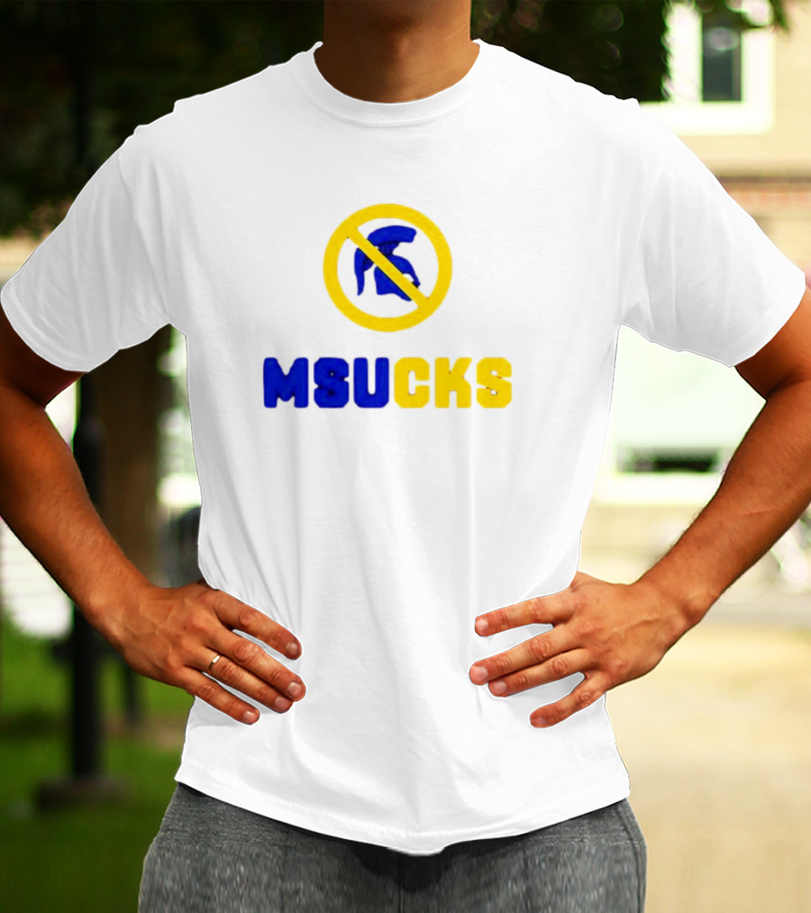 Michigan State Spartans MSU Sucks No Spartan T-Shirt