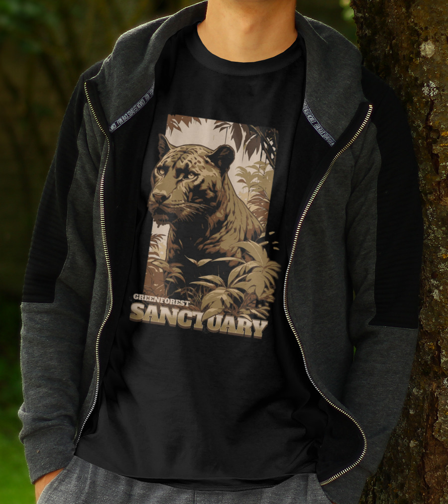 Greenforest Sanctuary Panther T-Shirt