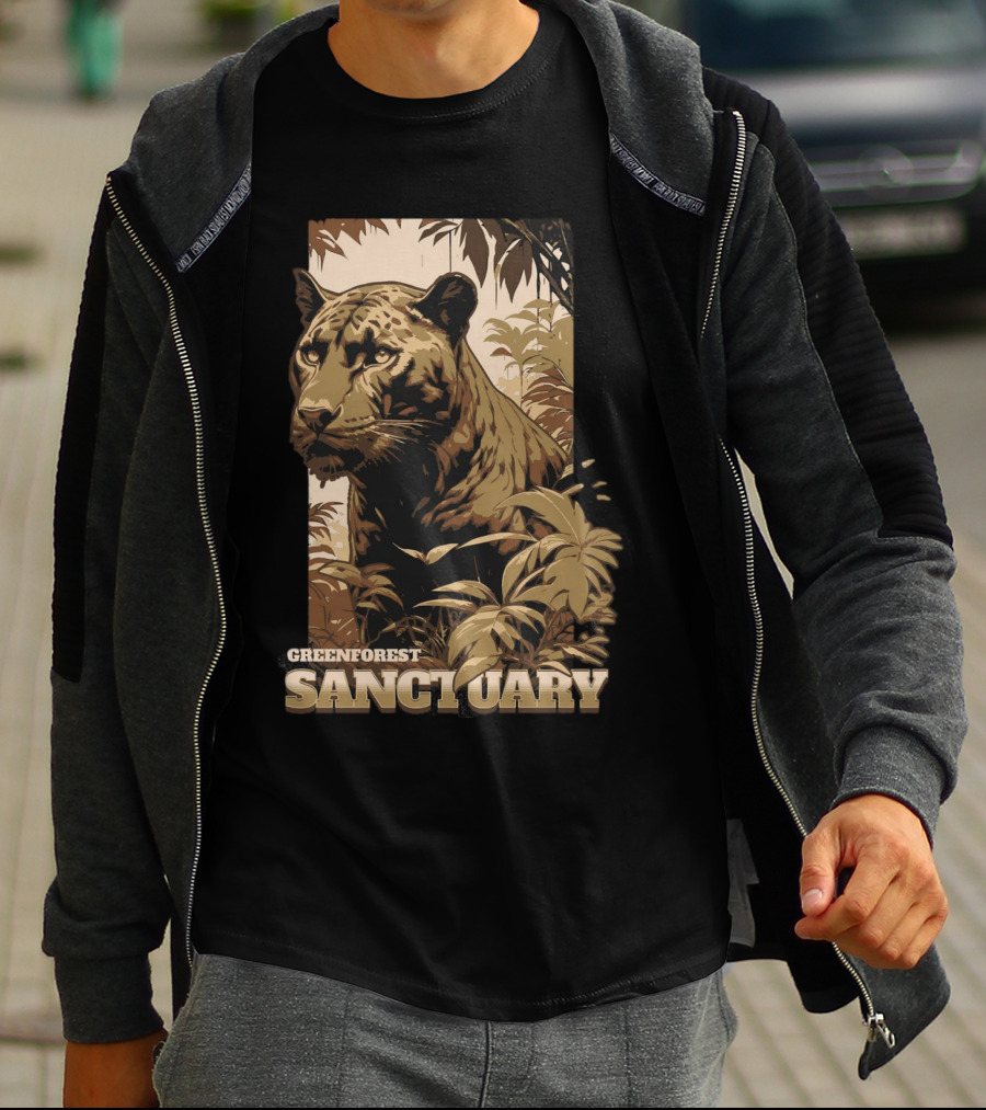 Greenforest Sanctuary Panther T-Shirt