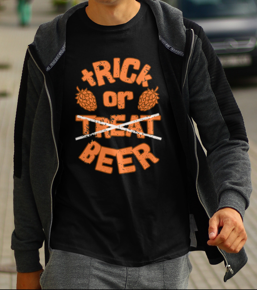 Trick Or Treat Beer Hops Halloween T-Shirt
