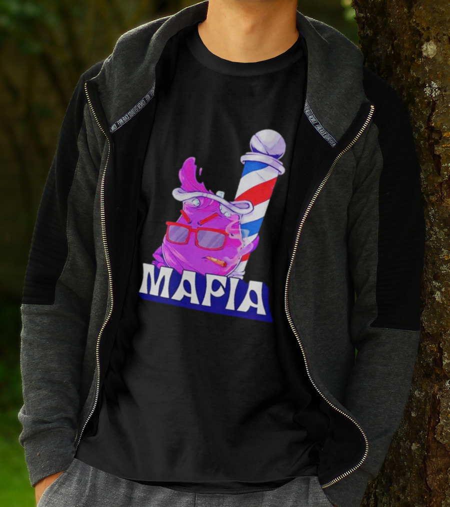 Cool Aiid Mafia Purple Barber Pole T-Shirt