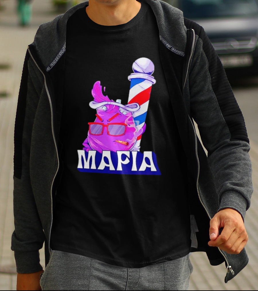 Cool Aiid Mafia Purple Barber Pole T-Shirt