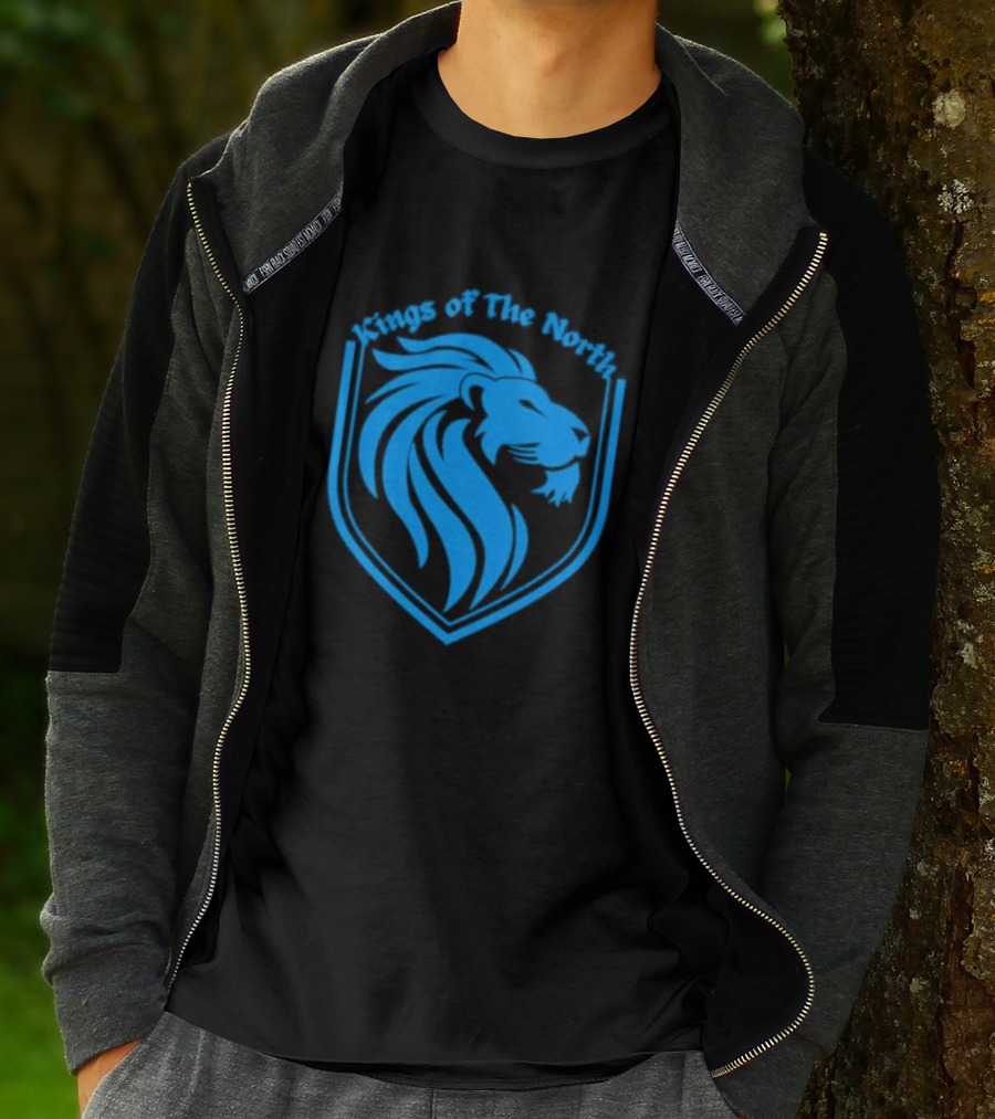 Detroit Lions Kings Of The North Shield T-Shirt
