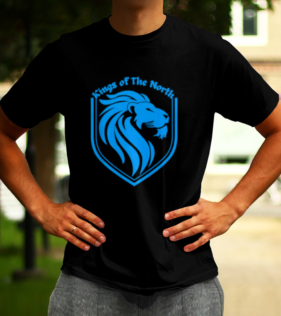Detroit Lions Kings Of The North Shield T-Shirt