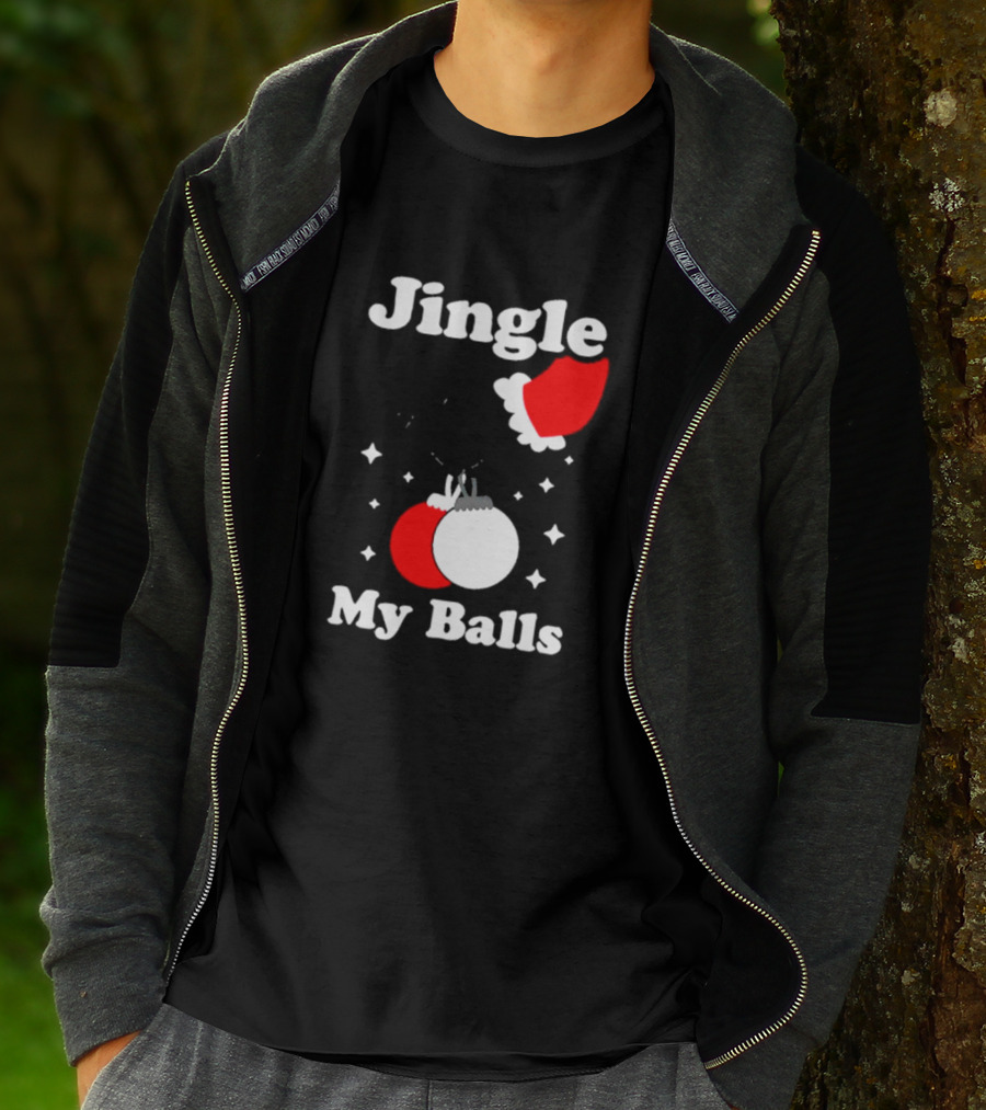 Jingle My Balls Santa Hat Christmas Ornaments T-Shirt
