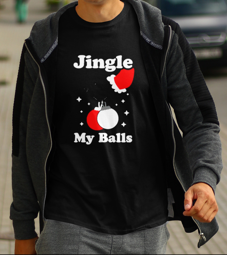 Jingle My Balls Santa Hat Christmas Ornaments T-Shirt