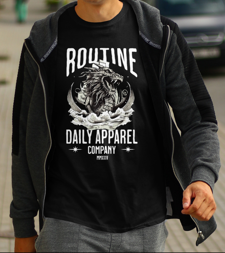 ROUTINE DAILY APPAREL COMPANY MMXXV Dragon T-Shirt