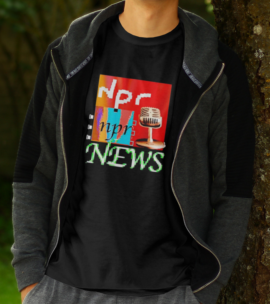 Npr Tiktok Npr News Microphone T-Shirt