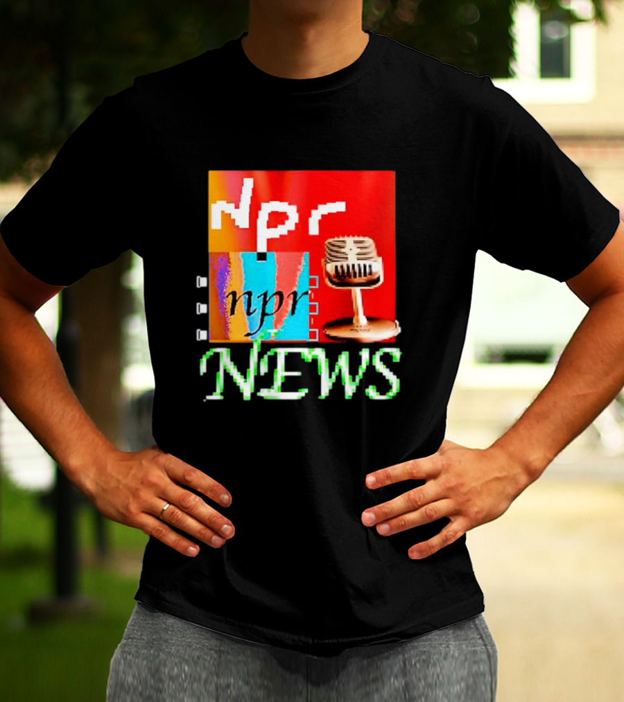 Npr Tiktok Npr News Microphone T-Shirt