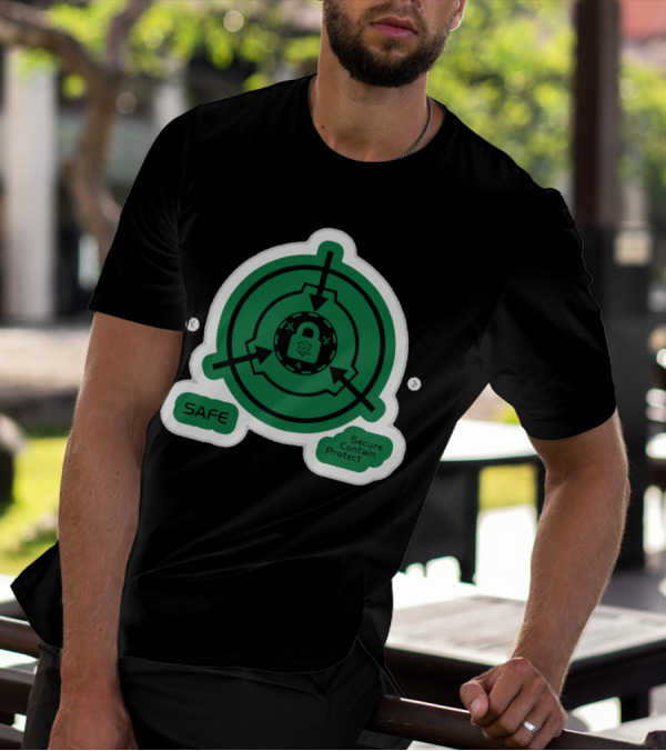 SCP Foundation Safe Classification Secure Contain Protect Lock T-Shirt