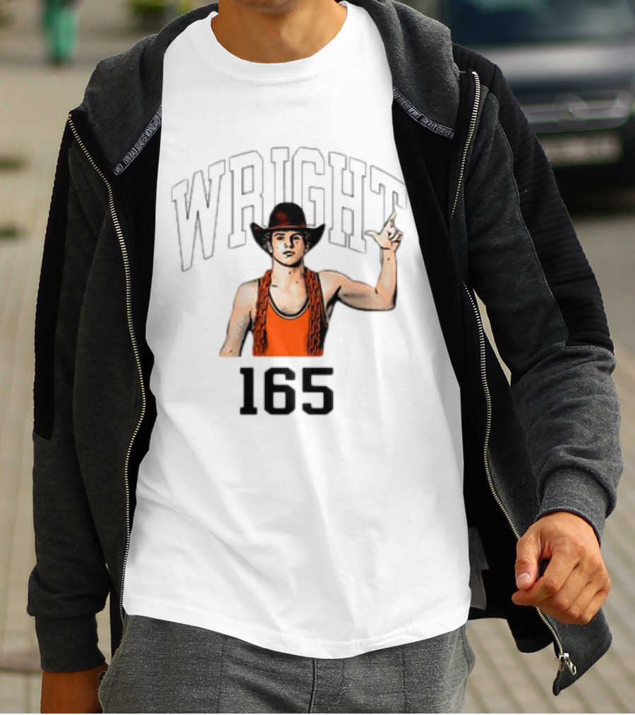 Wright 165 Cowboy Wrestler T-Shirt