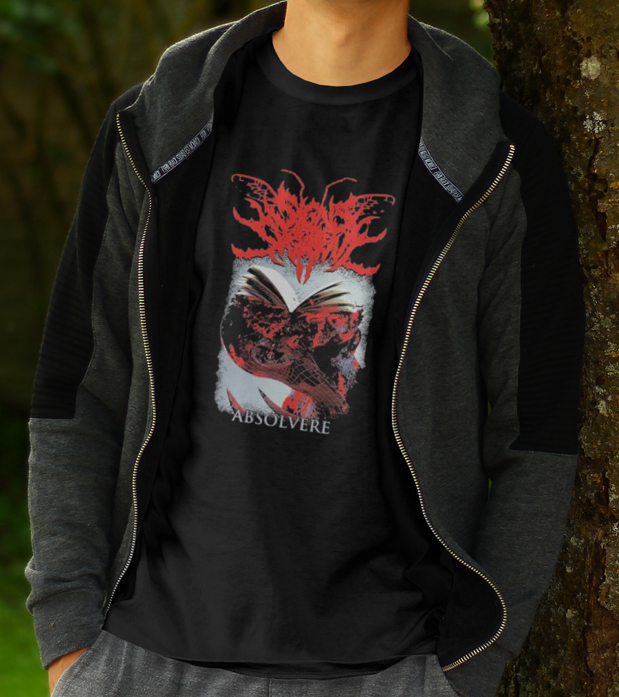 Absolvere Blood Red Insignia With Skull And Insect T-Shirt
